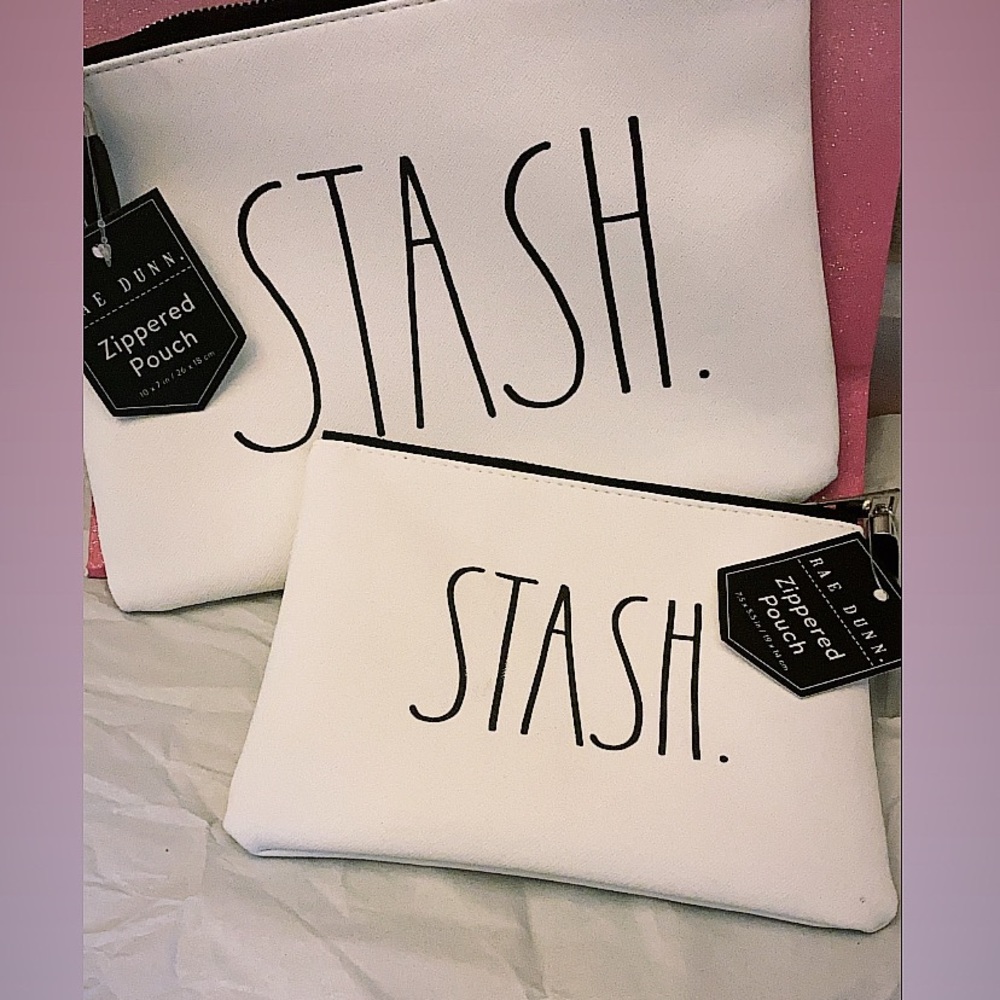 Rae Dunn STASH Zippered pouches